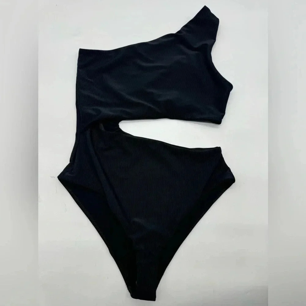 Beach Riot Celine Ribbed One-Piece Small B703 - Picture 4 of 4